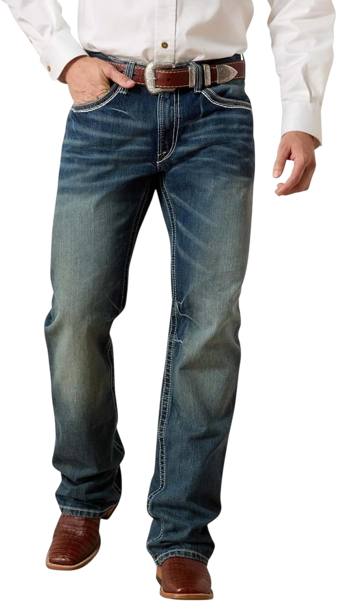 Male M4 Relaxed Stretch Goldfield Boot Cut Jean