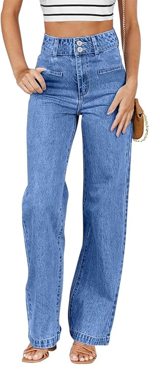 Women's Jeans High Waisted Straight Leg