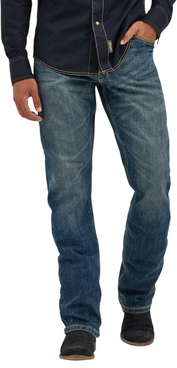 Rocky Mountain Men's Retro Slim Fit Boot Cut Jean